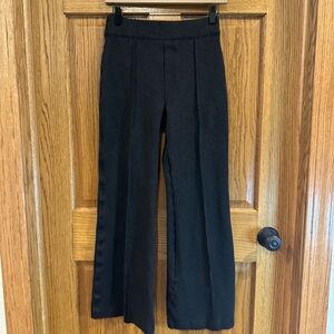 SPANX petite black kick-flare ponte dress pants S | smoothing pull-on trouser